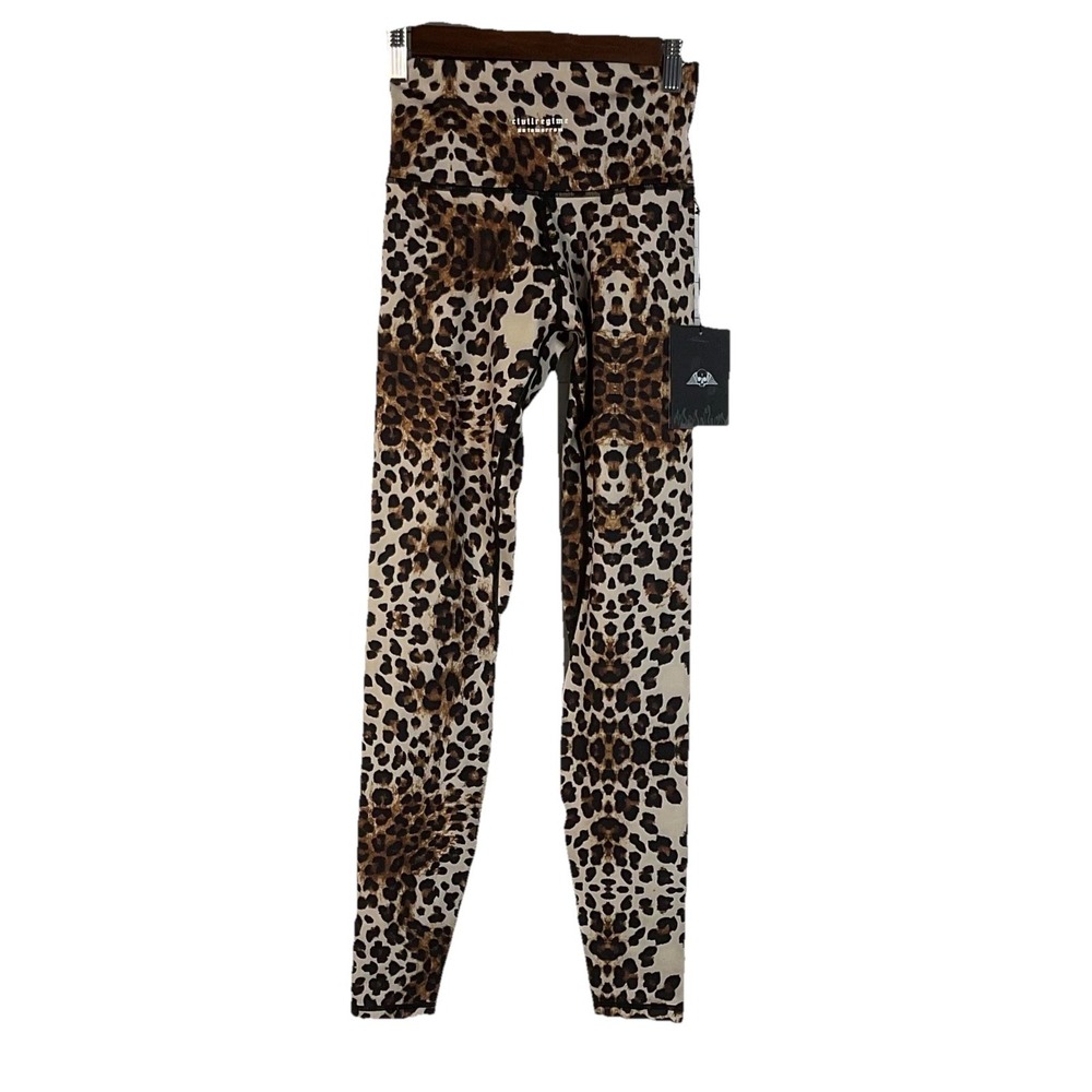 Civil Regime No Tomorrow Burning‎ Time Sibyl Leggings Womens Large Leopard Print